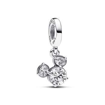 Disney Mickey Mouse Sparkling Head Silhouette Dangle Charm 