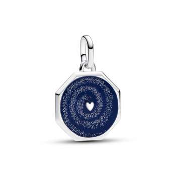 Pandora ME Galaxy Heart Medallion Charm 