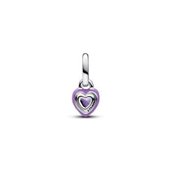Pandora ME мини висечки приврзок Виолетова чакра во облик на срце 