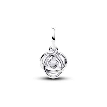 Clear Eternity Circle Dangle Charm 