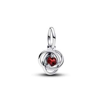 True Red Eternity Circle Dangle Charm 