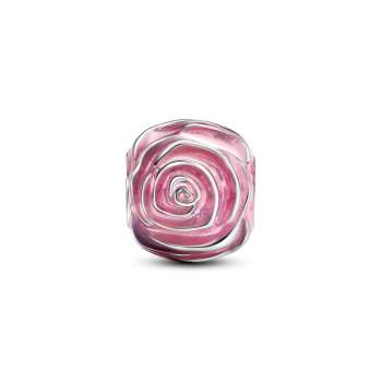 Pink Rose in Bloom Charm 