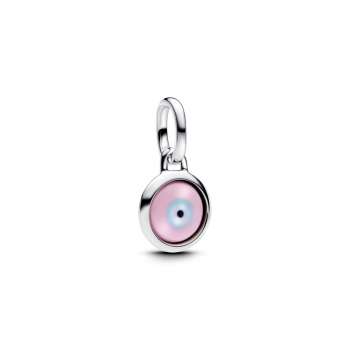 Mини висечки приврзок Evil Eye oд Мурано стакло кој може да се гравира 