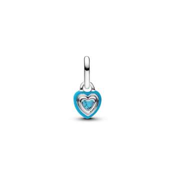 Turquoise-coloured Heart Mini Dangle Charm 