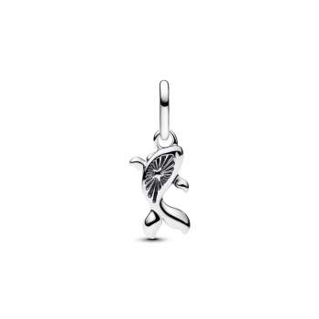 Red Murano Glass Koi Fish Mini Dangle Charm 