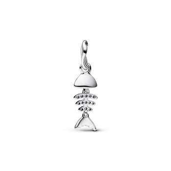 Turquoise-coloured Fishbone Dangle Charm 