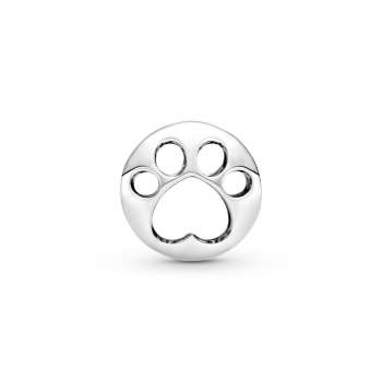 Openwork Paw Print Charm 