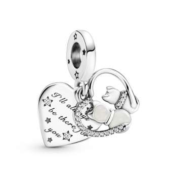 Cats & Hearts Dangle Charm 