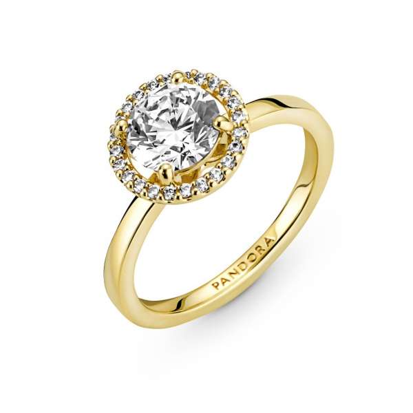 Pandora round hot sale halo ring