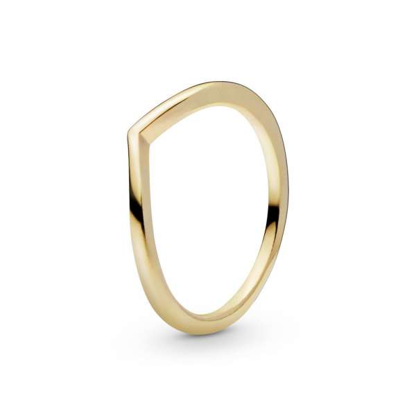 Polished Wishbone Ring 