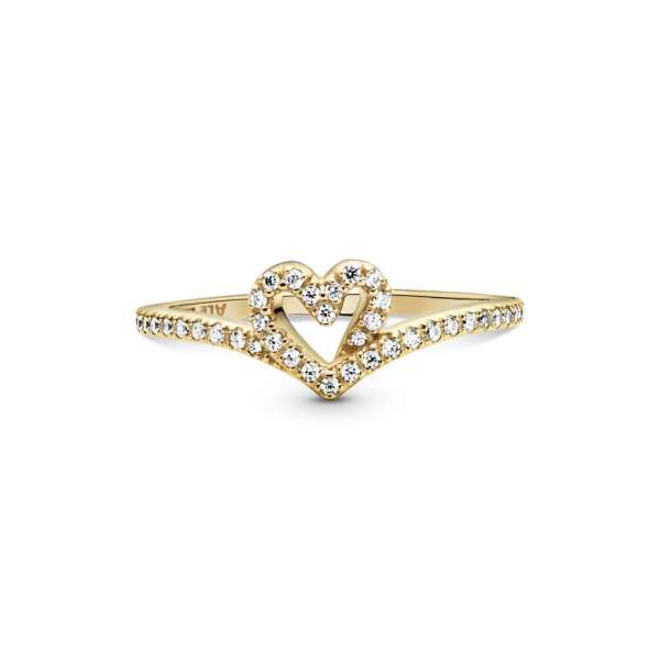 Pandora Timeless Wish Sparkling Heart Ring 