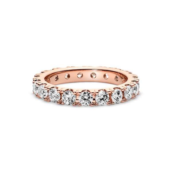 Sparkling Row Eternity Ring 