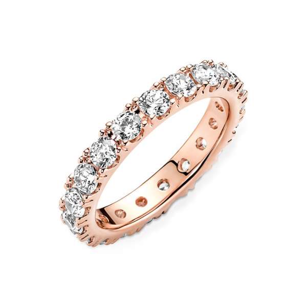 Sparkling Row Eternity Ring 