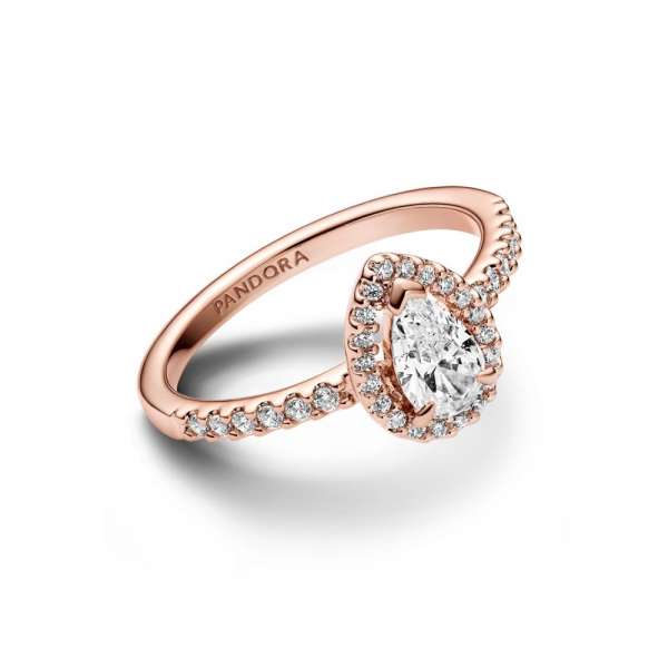 Прстен Sparkling Pear Halo 
