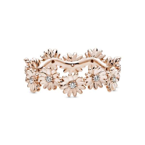 Sparkling Daisy Flower Crown Ring 