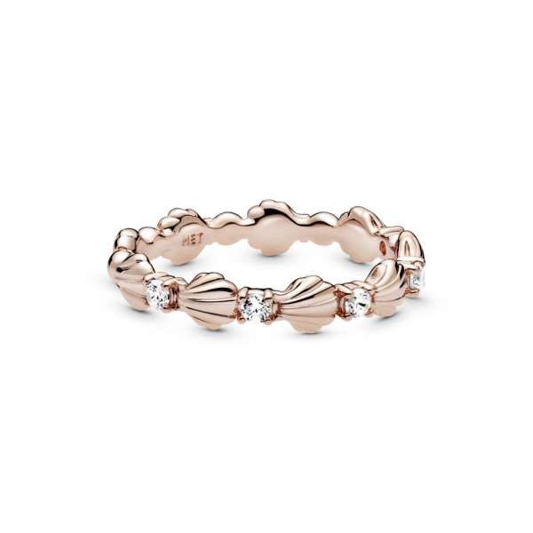 Sparkling Seashell Band Ring 