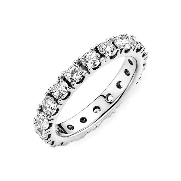 Sparkling Row Eternity Ring 