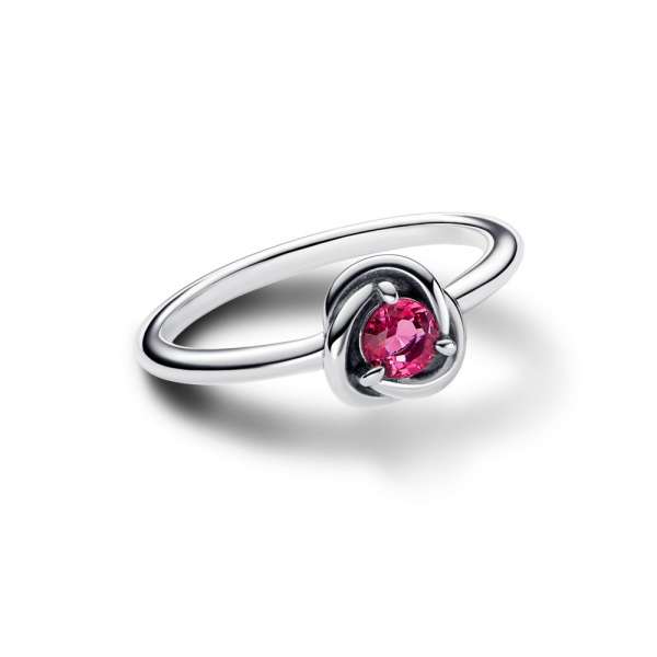 Pink Eternity Circle Ring 