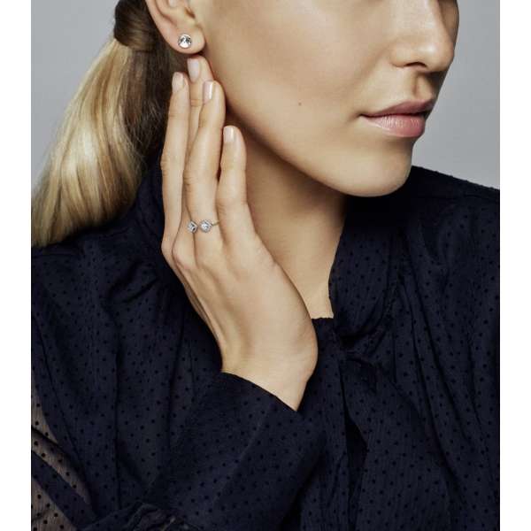 Square Sparkle Open Ring 