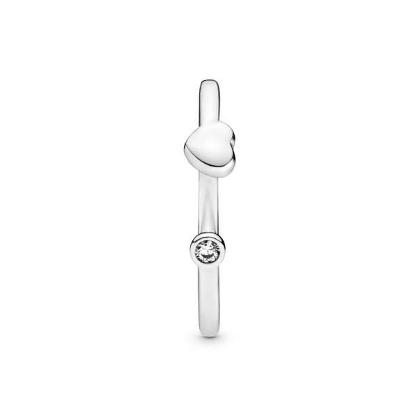 Polished Heart Open Ring 