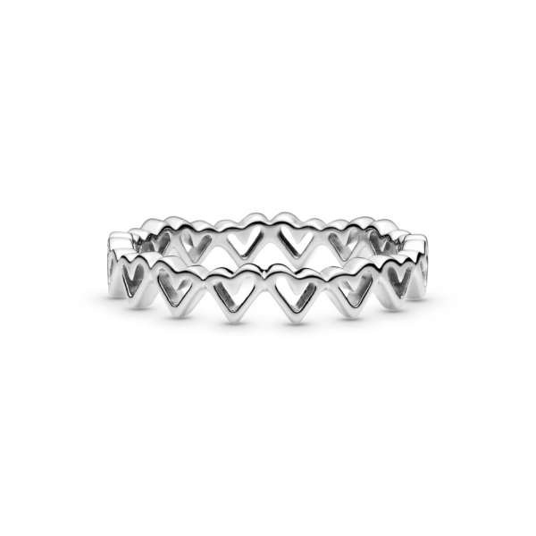 Freehand Hearts Ring 