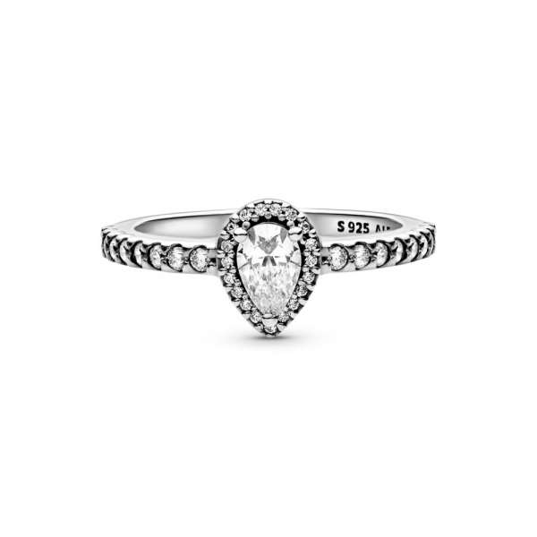 Pandora halo clearance teardrop ring