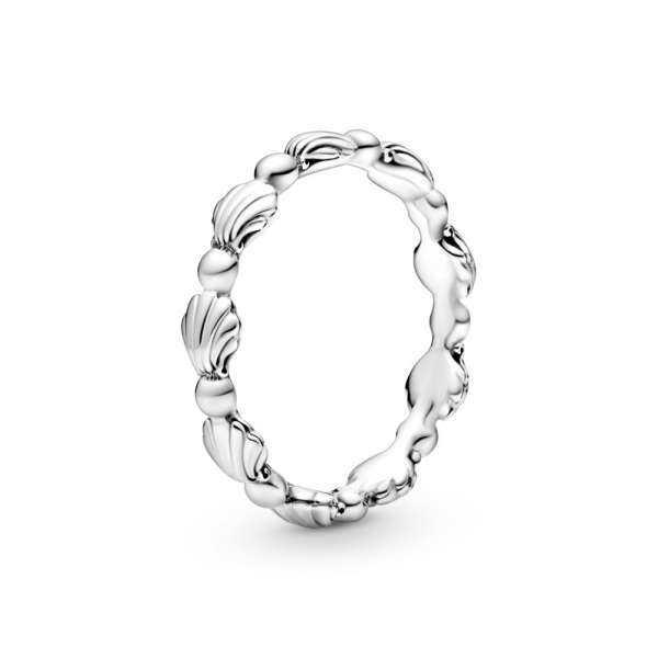 Beaded Seashell Band Ring 