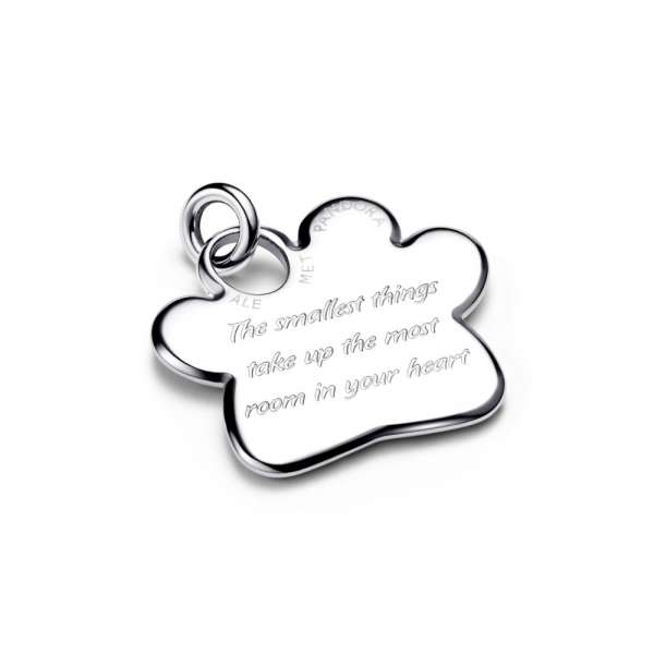 Engravable Paw Pet Collar Tag 