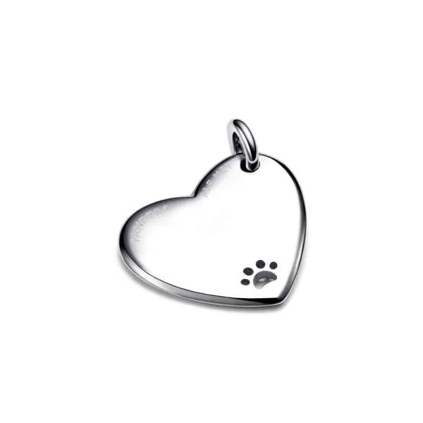 Плочка за гравирање за ѓердан за домашни миленици во облик на срце 