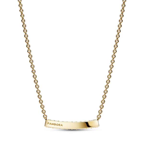 Pandora Timeless Pavé Single-row Bar Collier Necklace 