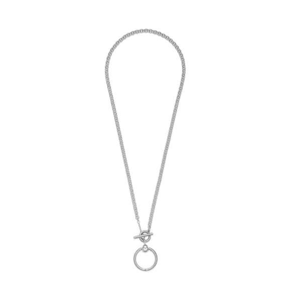 Pandora Moments O Pendant T-bar Necklace 