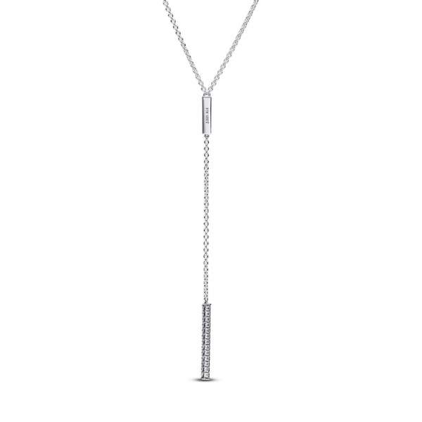 Pandora Timeless Pavé Prism Drop Necklace 