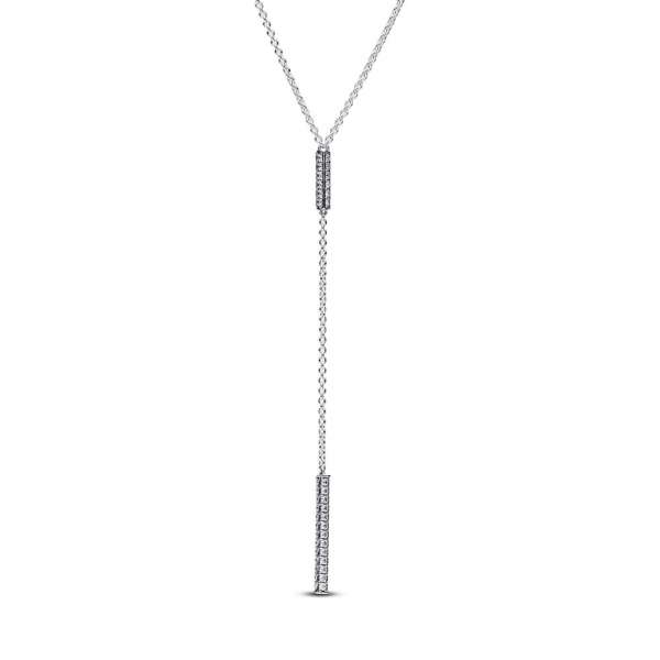 Pandora Timeless Pavé Prism Drop Necklace 