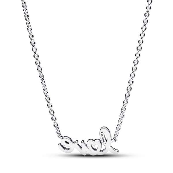 Sparkling Handwritten Love Collier Necklace 