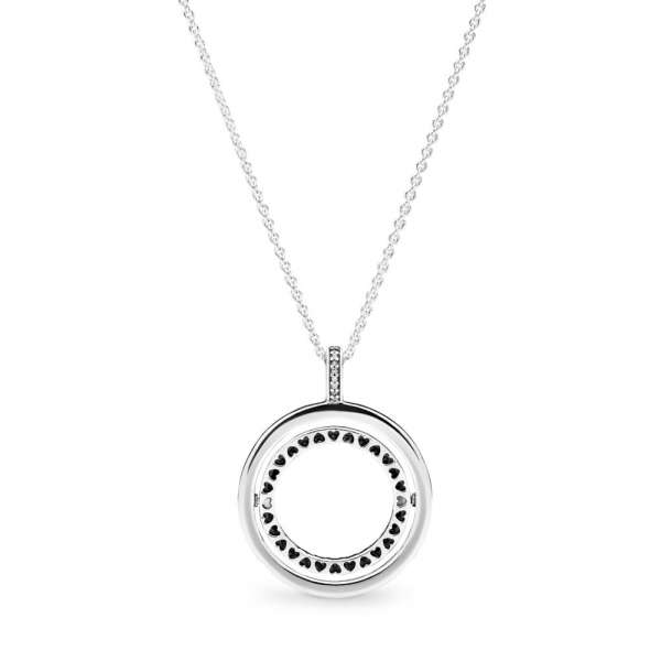 Pandora Logo Circle Necklace 