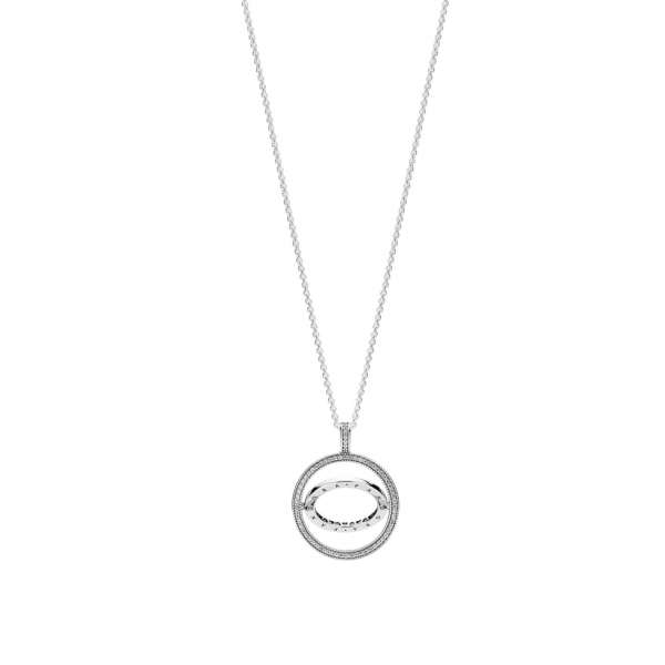 Pandora Logo Circle Necklace 