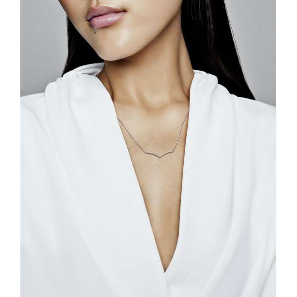 Sparkling Wishbone Necklace 