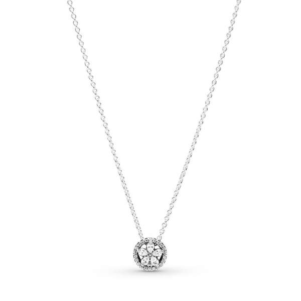 Sparkling Snowflake Collier Necklace 