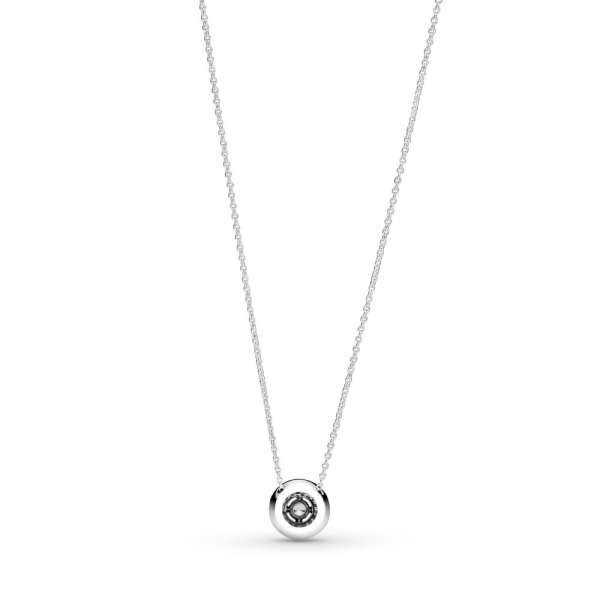 Sparkling Double Halo Collier Necklace 