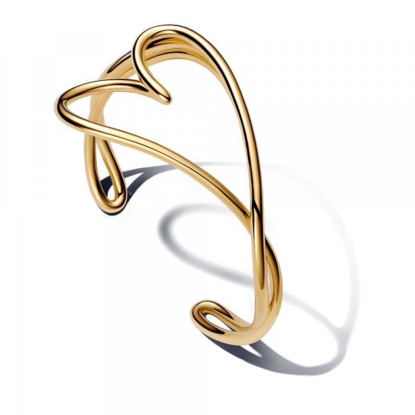 Oргански обликувана во срце bangle белегзија