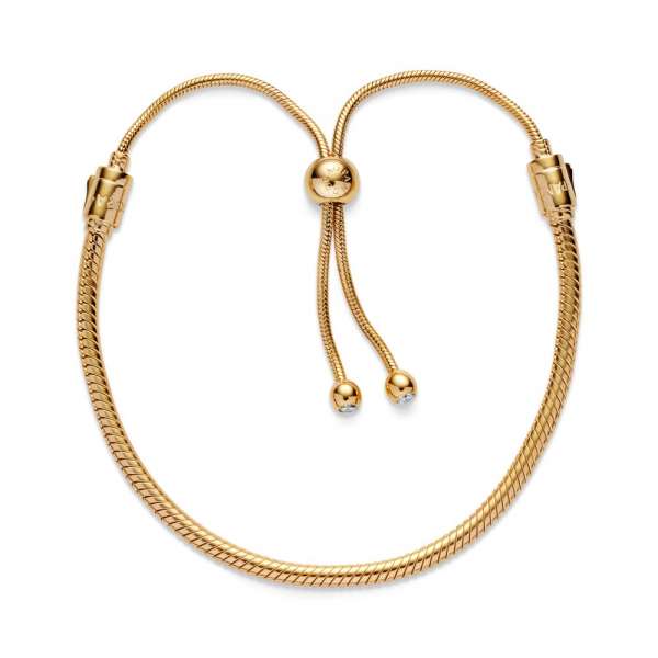 Pandora Moments Snake Chain Slider Bracelet 