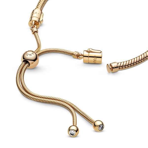 Pandora Moments Snake Chain Slider Bracelet 