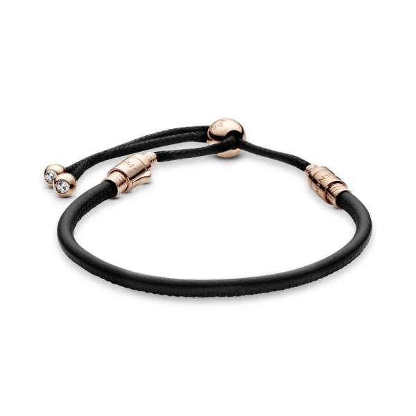 Pandora Moments Leather Slider Bracelet 