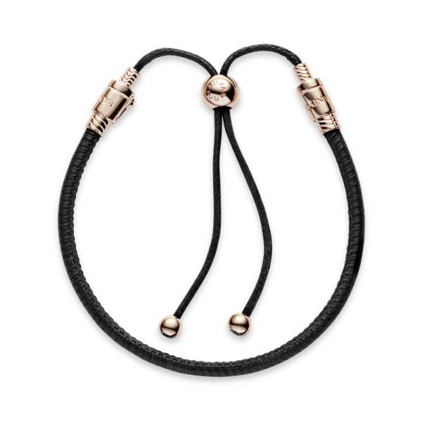 Pandora Moments Leather Slider Bracelet 