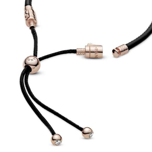 Pandora Moments Leather Slider Bracelet 
