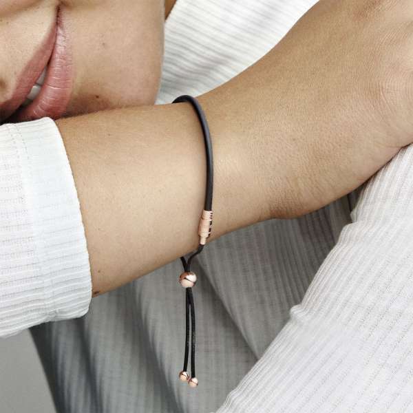 Pandora sliding bracelet rose gold shop