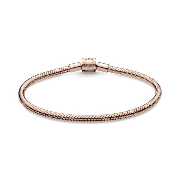 Pandora Moments Barrel Clasp Snake Chain Bracelet 