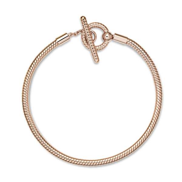 Pandora Moments T-Bar Snake Chain Bracelet 