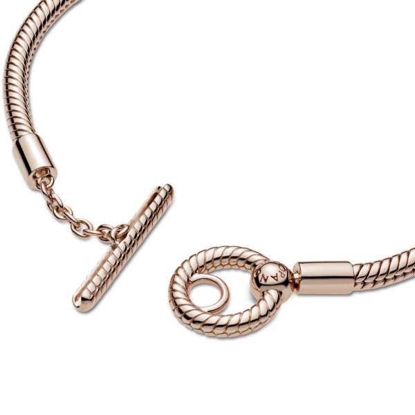 Pandora Moments T-Bar Snake Chain Bracelet 