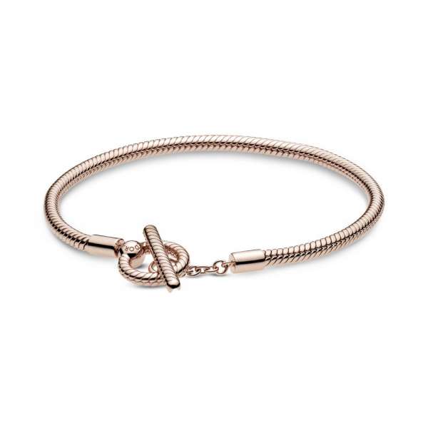 Pandora Moments T-Bar Snake Chain Bracelet 